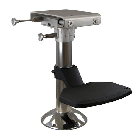 Springfield Marine 4 - inch Offshore Fixed - Height Helm Pedestal Package with Swivel and Flip - Up Footrest - 1457545 - Anchor Express