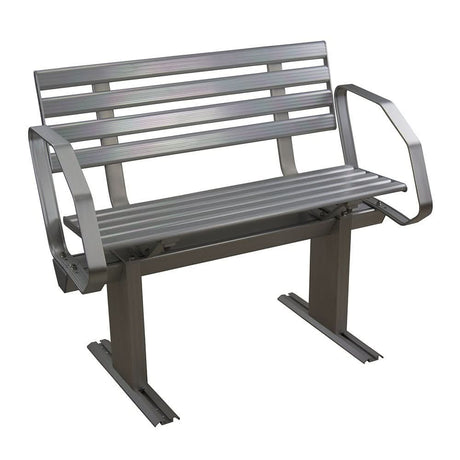 Springfield Marine Aluminum Dock Bench with Arms - Part 1099050 - 2A - 1099050 - 2A - Anchor Express