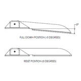 TACO Marine Command Ratchet Hinge - 18 - 1/2 Inch Polished Stainless Steel with Hard Stop - H25 - 0048 - Anchor Express