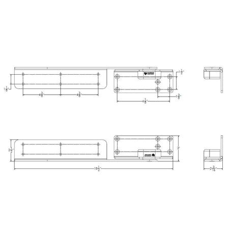 TACO Marine Command Ratchet Hinge - 18 - 1/2 Inch Polished Stainless Steel with Hard Stop - H25 - 0048 - Anchor Express