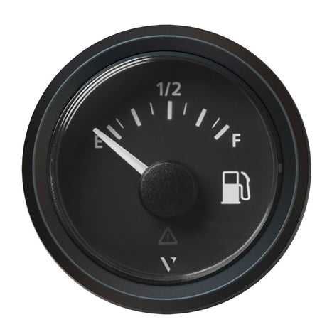 Veratron 52mm ViewLine Fuel Level Gauge A2C59514096 with Black Dial and Triangular Bezel - A2C59514096 - Anchor Express