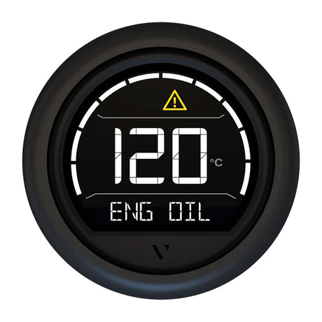 Veratron VL Digital 52 with Round Black Bezel - Advanced Digital Instrument Panel - B00205702 - Anchor Express