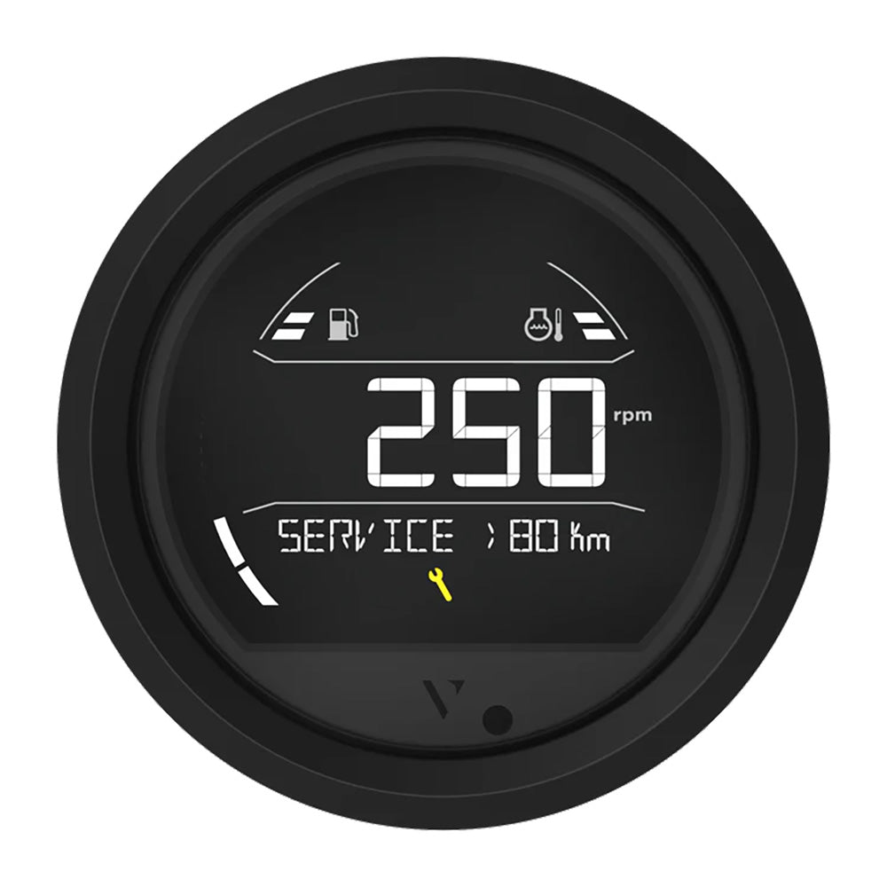 Veratron VL Digital 85 with Triangular Black Bezel - Advanced Digital Instrument for Vehicles - B00205801 - Anchor Express