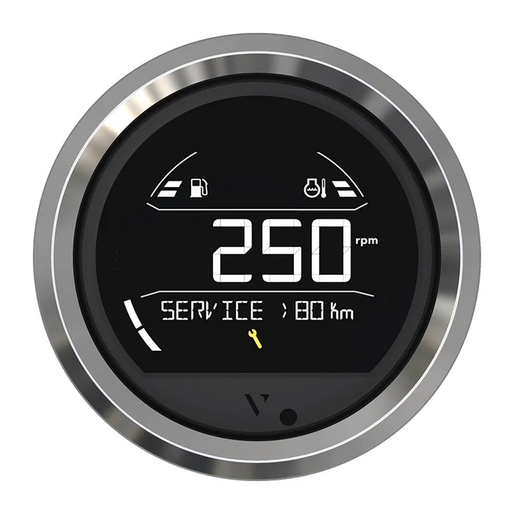 Veratron VL Digital 85 with Triangular Chrome Bezel - Advanced Digital Instrumentation - B00205803 - Anchor Express