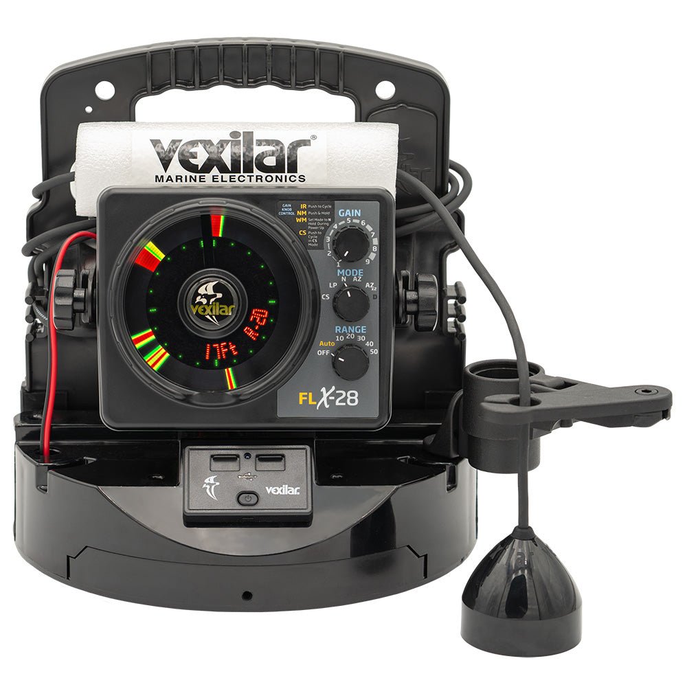 Vexilar FLX - 28 Pro Pack Elite Fishing System with Pro View Ice - Ducer and Lithium Battery - PPEL28PV - Anchor Express
