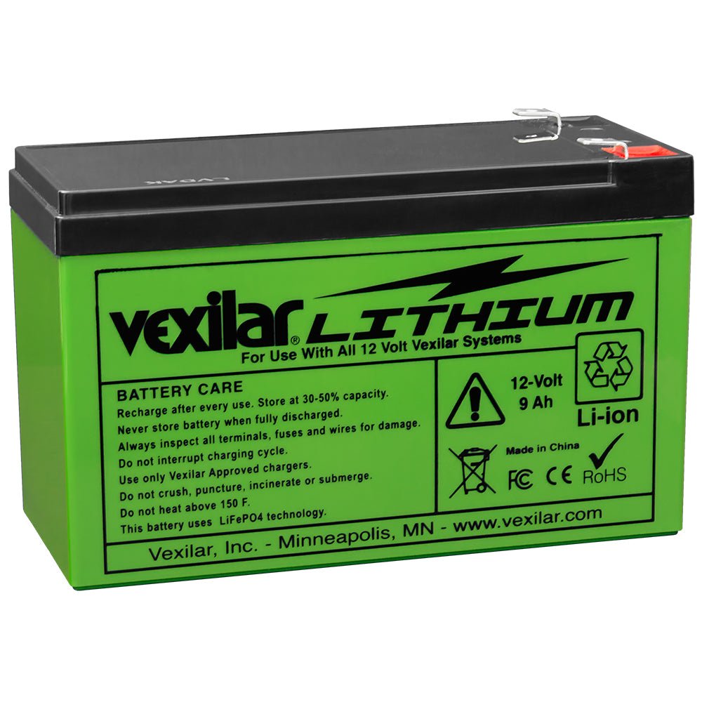 Vexilar V - 100L 12V Lithium Ion Battery for Flasher and Pack Devices - V - 100L - Anchor Express