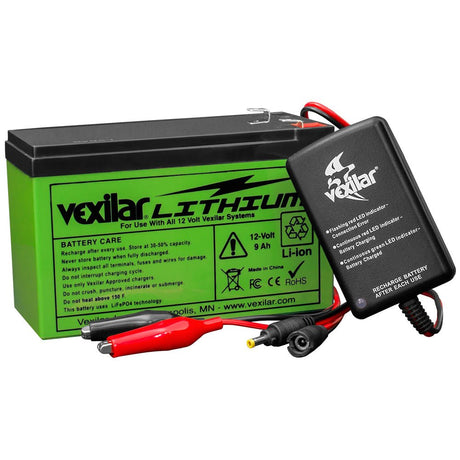 Vexilar V - 120L 12V Lithium Ion Battery & Charger * Lightweight Marine Power Solution - V - 120L - Anchor Express