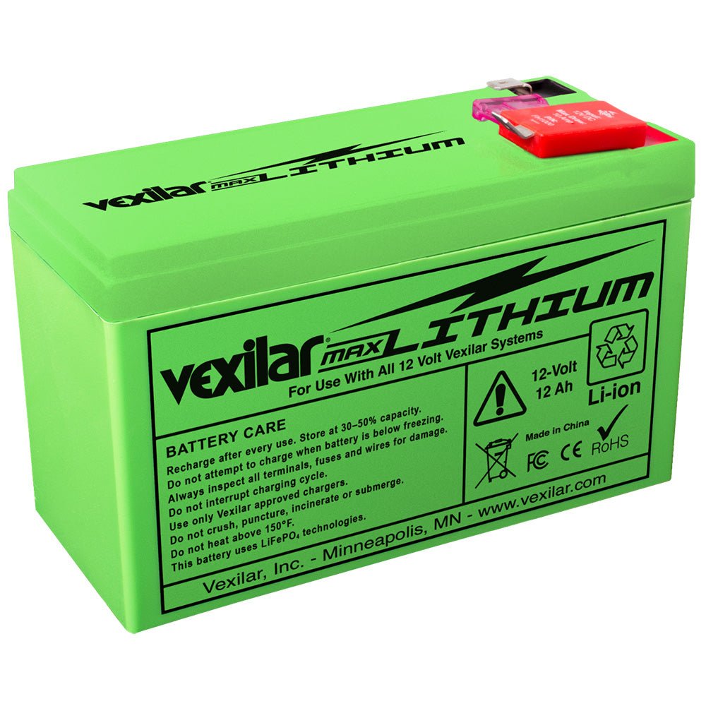Vexilar V - 200L 12V 12Ah Max Lithium Battery for Flasher Systems - V - 200L - Anchor Express