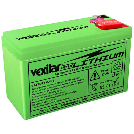 Vexilar V - 200L 12V 12Ah Max Lithium Battery for Flasher Systems - V - 200L - Anchor Express