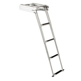 Whitecap 304 Stainless Steel 4 - Step Sliding Under Platform Ladder - Anchor Express