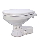 Jabsco Quiet Flush Raw Water Toilet - Regular Bowl w/Soft Close Lid - 12V - 37245-4192