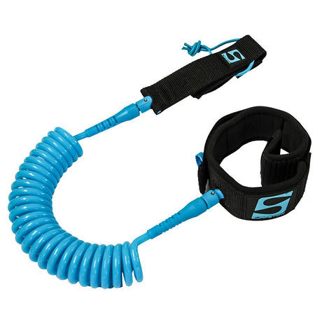 Surfstow SUP Leash - Coiled Calf - 10' - Seafoam - 50125