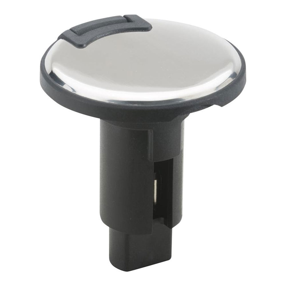 Attwood LightArmor Plug-In Base - 3 Pin - Stainless Steel - Round - 910R3PSB-7