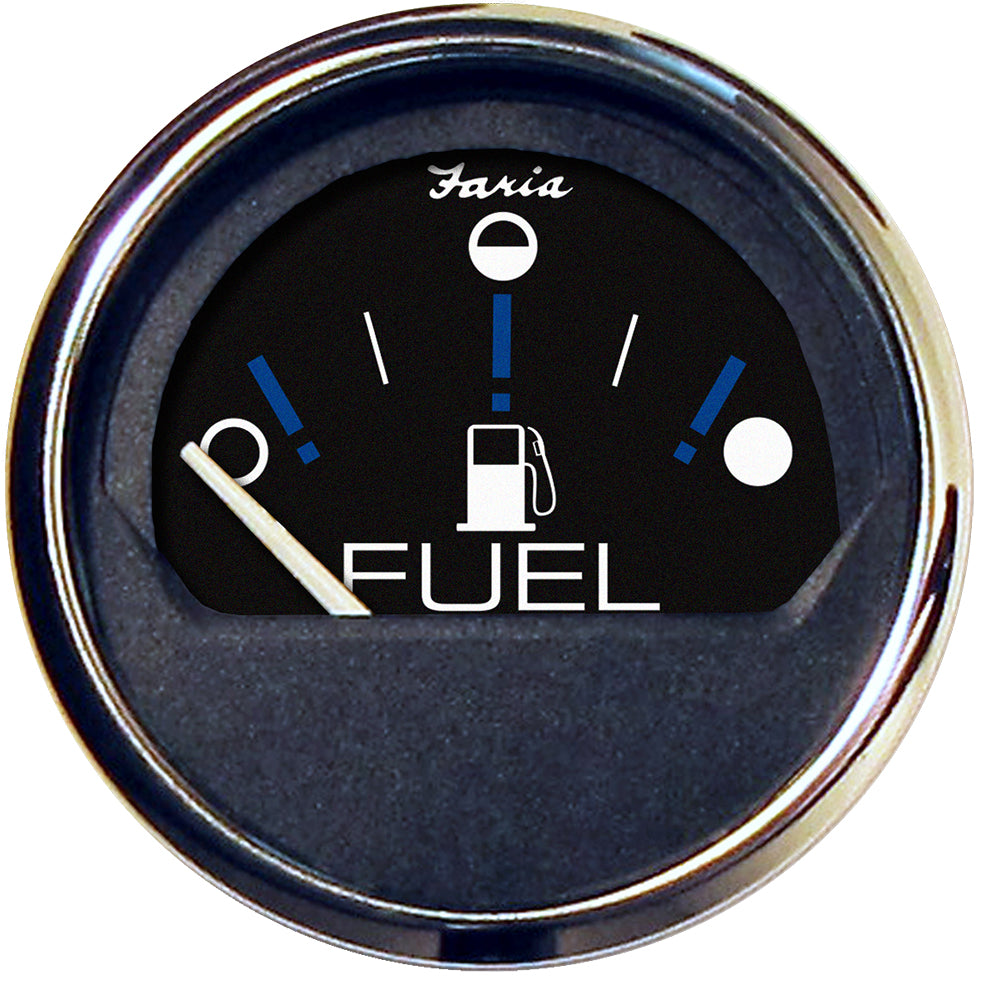 Faria Chesapeake Black 2" Fuel Level Gauge (Metric) - 13721