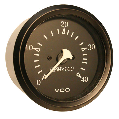 VDO Cockpit Marine 85MM (3-3/8") Diesel Tachometer - 4000 RPM - Black Dial/Bezel333-11915 - 333-11915
