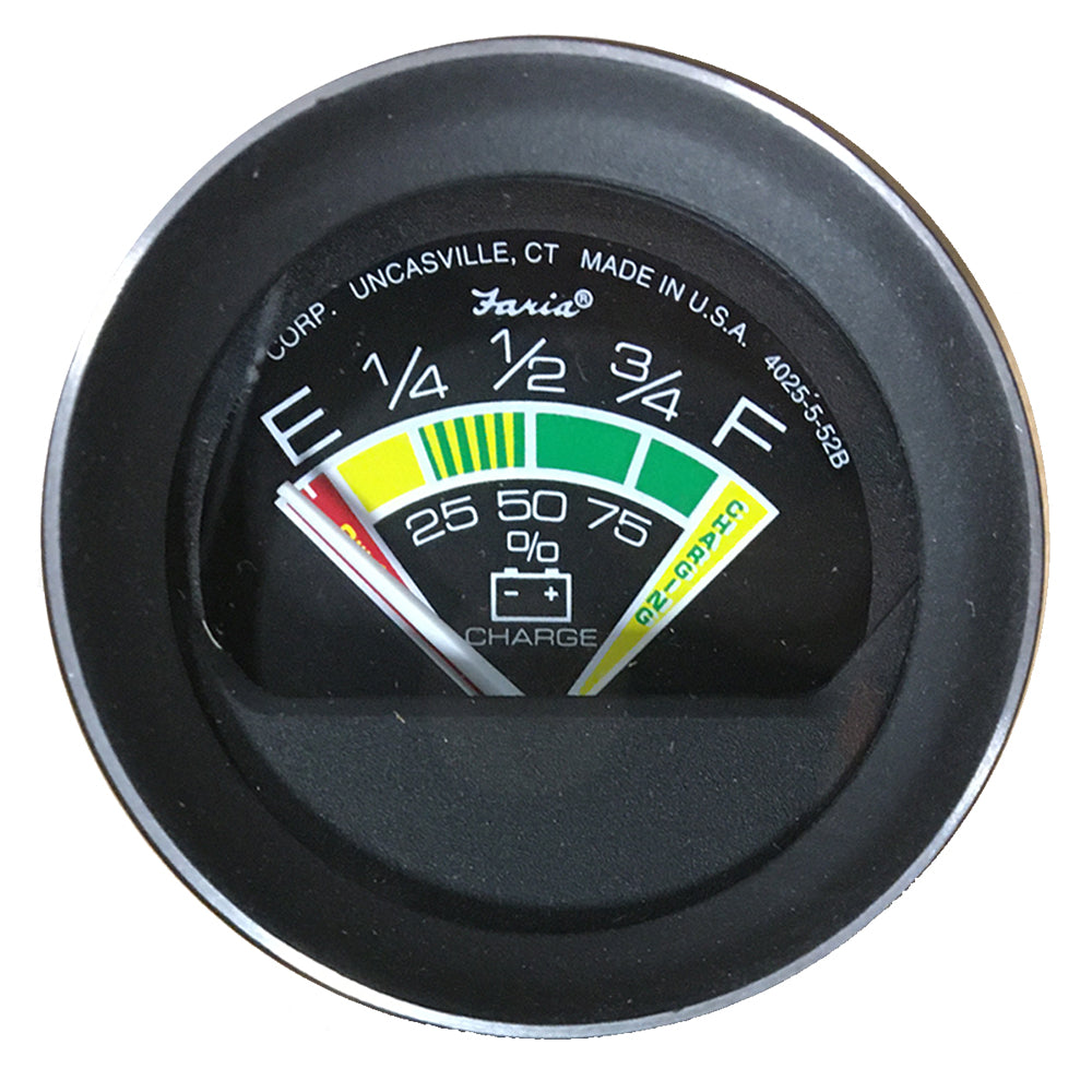Faria Coral 2" Battery Condition Indicator Gauge - 13012