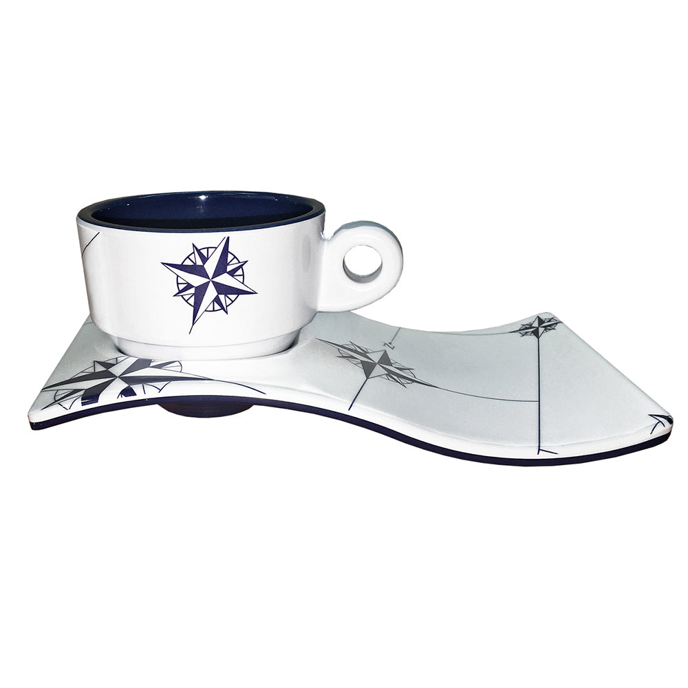 Marine Business Melamine Espresso Cup & Plate Coffee Set - NORTHWIND - Set of 615006C - 15006C