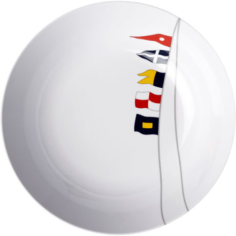 Marine Business Melamine Deep, Round Soup Plate - REGATA - 8.8" Set of 612002C - 12002C