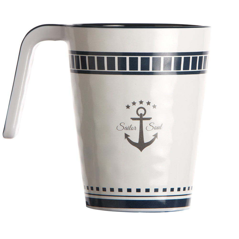 Marine Business Melamine Non-Slip Coffee Mug - SAILOR SOUL - Set of 614004C - 14004C