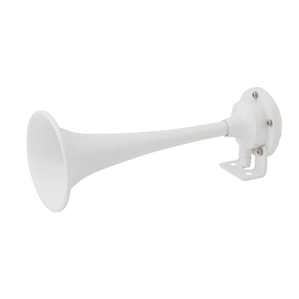 Marinco White Epoxy Coated Single Trumpet Mini Air Horn10104 - 10104
