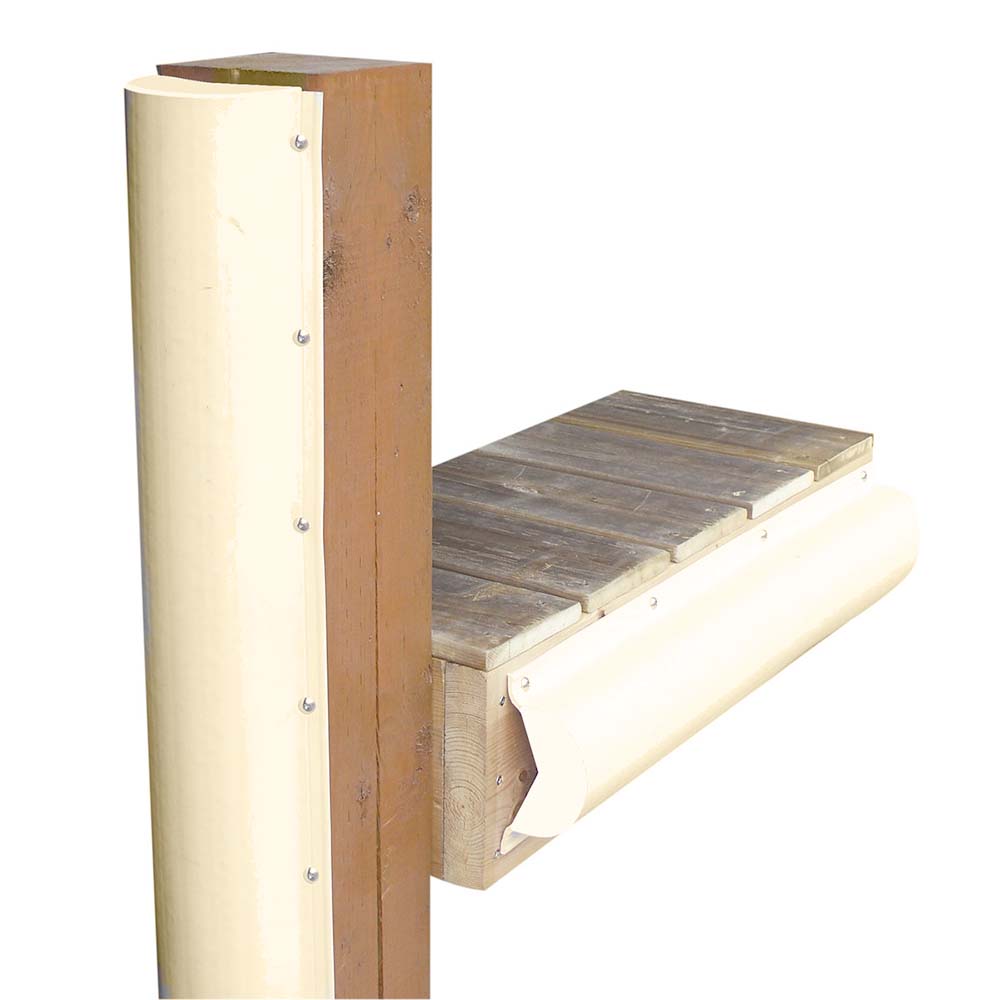Dock Edge Piling Bumper - One End Capped - 6' - Beige - 1020SF