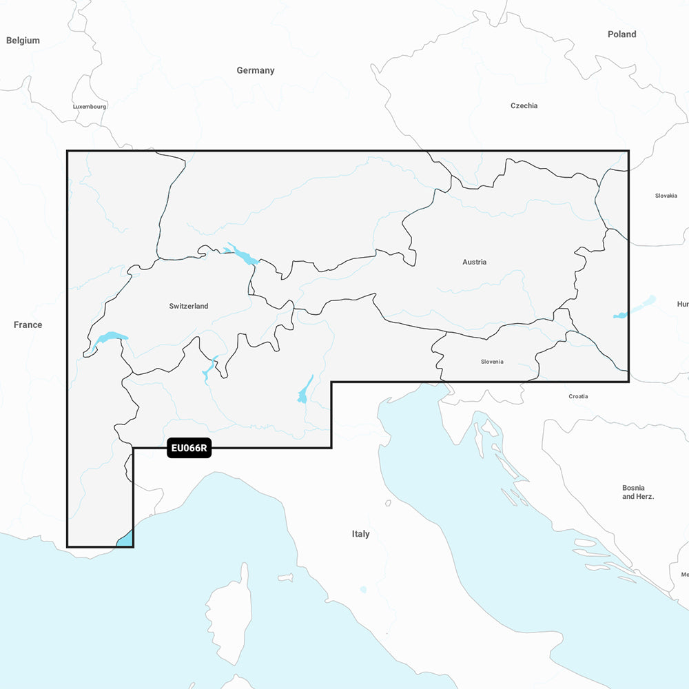 Garmin Navionics Vision+ NVEU066R - Alpine, Lakes & Rivers - Inland Marine Chart - 010-C1261-00