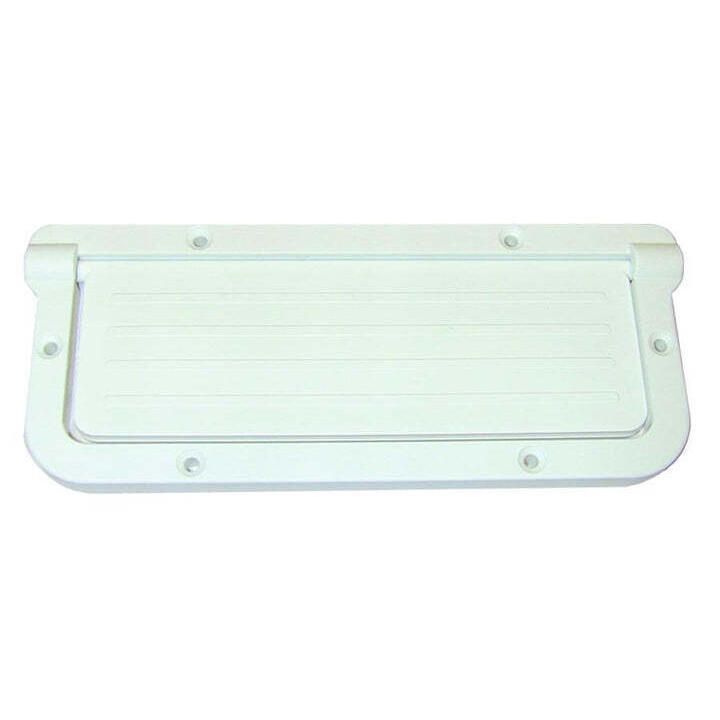 T-H Marine Large Rectangular Scupper - White - LRS-2-DP