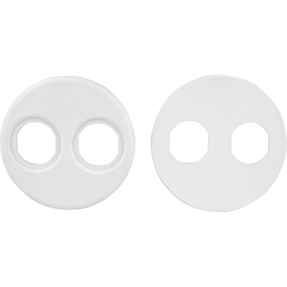 Sea-Dog 4" Gauge Power Socket Adapter Mounting Plate - White - 426104-1