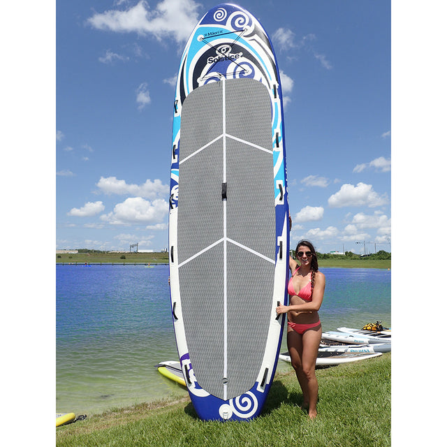Solstice Watersports 16' Maori Giant Inflatable Stand-Up Paddleboard w/Leash & 4 Paddles - 35180