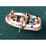 Solstice Watersports Voyager 4-Person Inflatable Boat Kit w/Oars & Pump - 30401