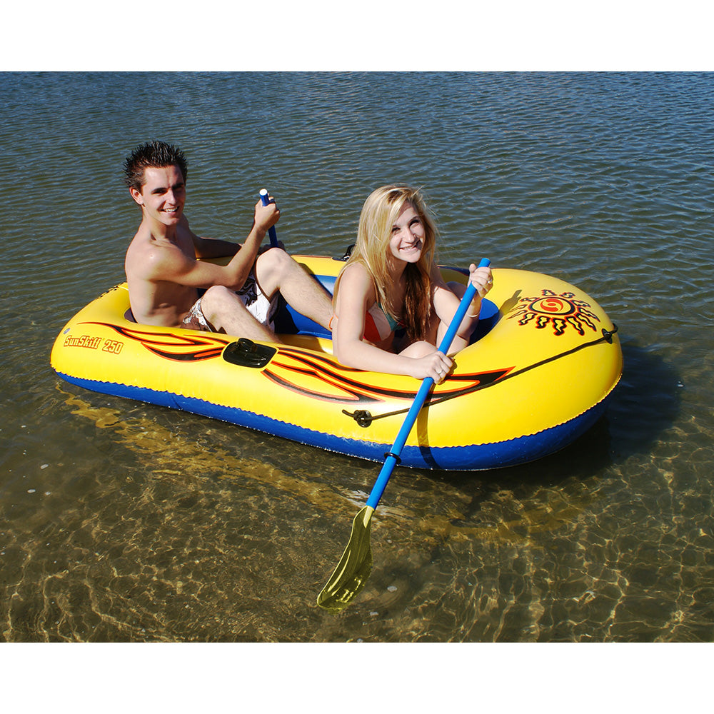 Solstice Watersports Sunskiff 2-Person Inflatable Boat Kit w/Oars & Pump - 29251