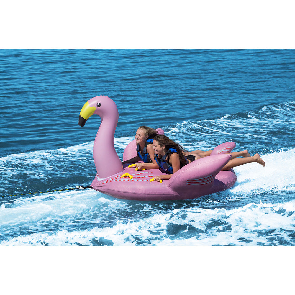 Solstice Watersports 1-2 Rider Lay-On Flamingo Towable - 22302