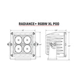 RIGID Industries XL Radiance + Light Pod - RGBW - Pair - 322053