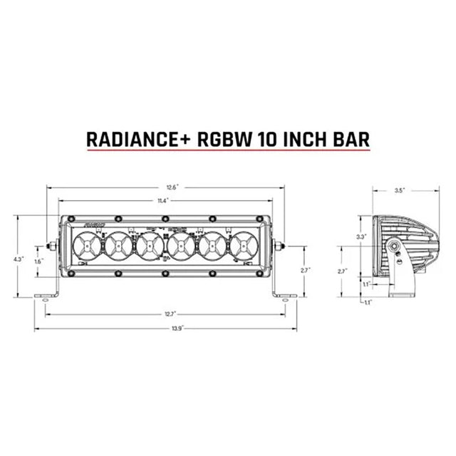 RIGID Industries Radiance + 10" Light Bar - RGBW - 210053