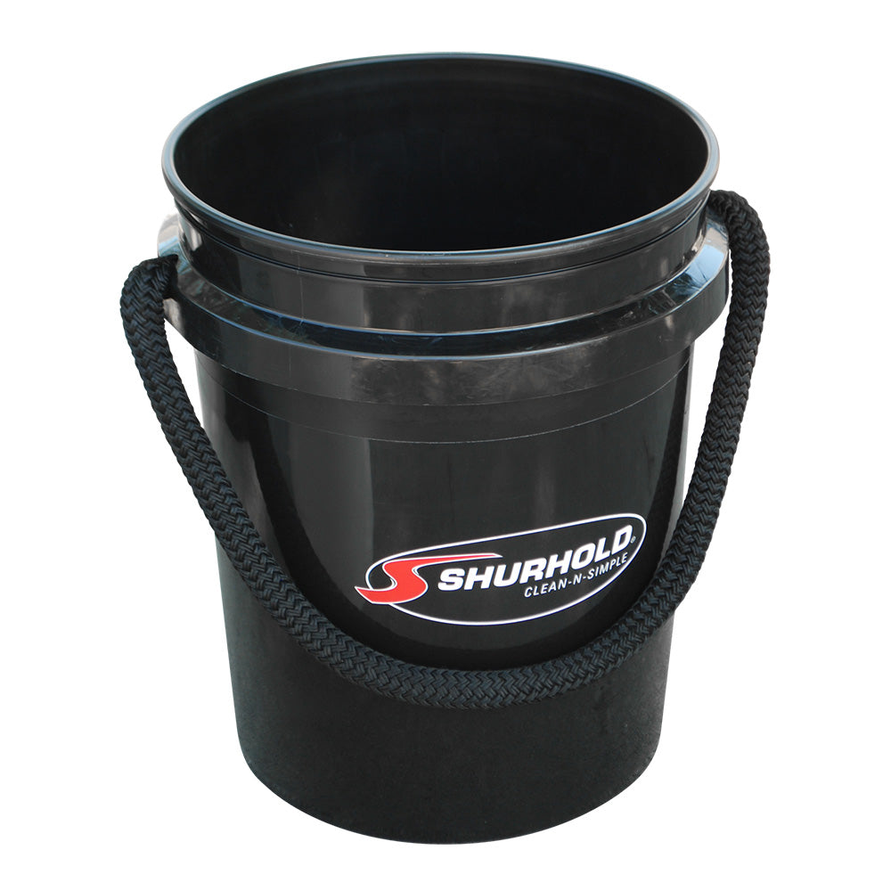 Shurhold World's Best Rope Handle Bucket - 5 Gallon - Black - 2452