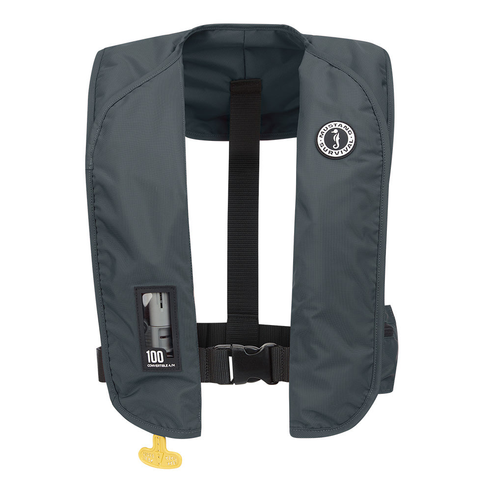 Mustang MIT 100 Convertible Inflatable PFD - Admiral Grey - MD2030-191-0-202