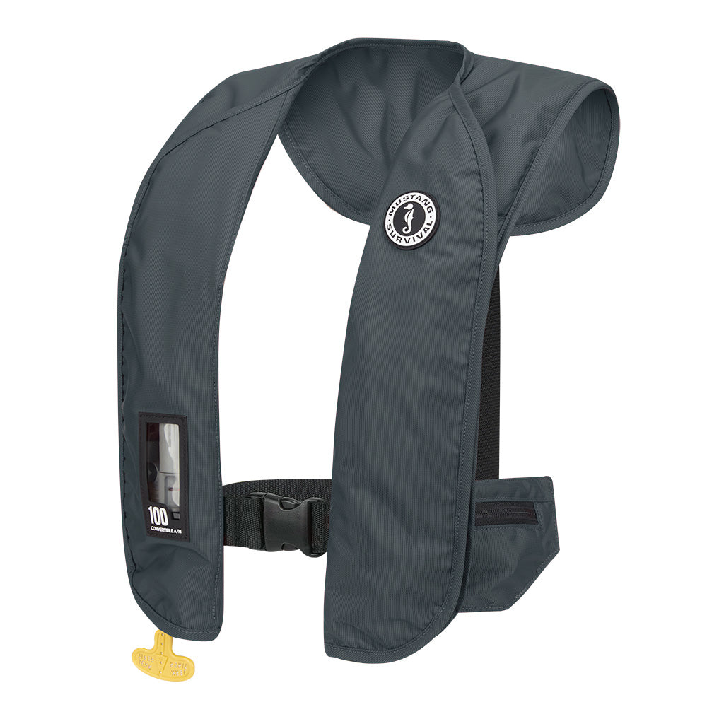 Mustang MIT 100 Convertible Inflatable PFD - Admiral Grey - MD2030-191-0-202