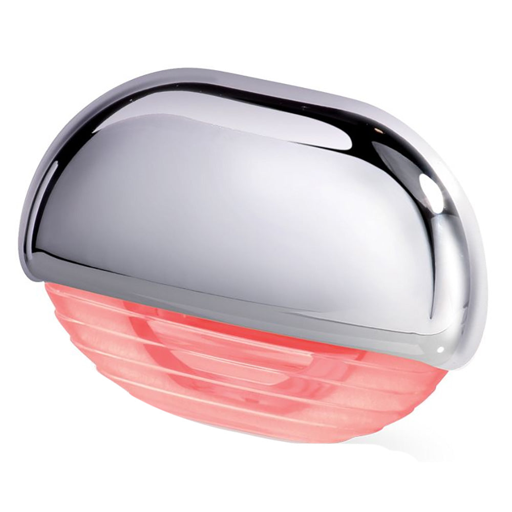 Hella Marine Easy Fit Step Lamp - Red w/Chrome Cap - 958126201