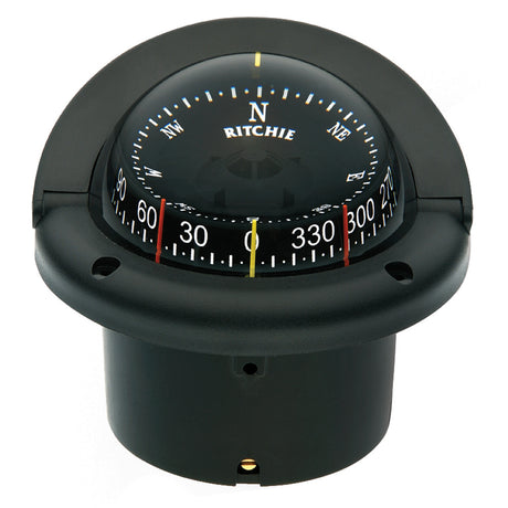 Ritchie HF-743 Helmsman Combidial Compass - Flush Mount - Black - HF-743