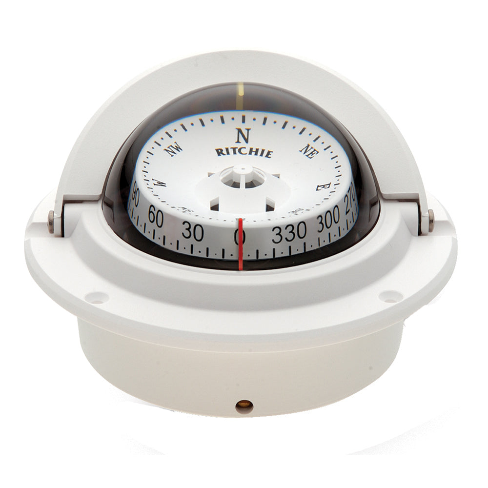 Ritchie F-83W Voyager Compass - Flush Mount - White - F-83W