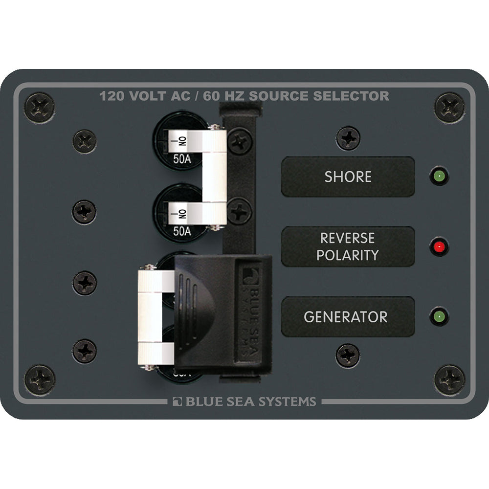 Blue Sea 8061 AC Toggle Source Selector 120V AC - 50AMP - 8061