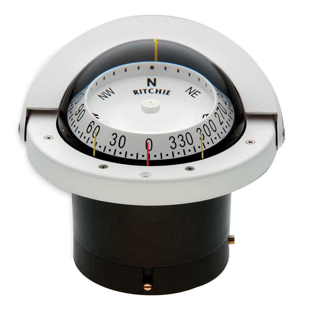 Ritchie FNW-203 Navigator Compass - Flush Mount - White - FNW-203