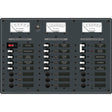 Blue Sea 8084 AC Main +6 Positions / DC Main +15 Positions Toggle Circuit Breaker Panel  (White Switches) - 8084