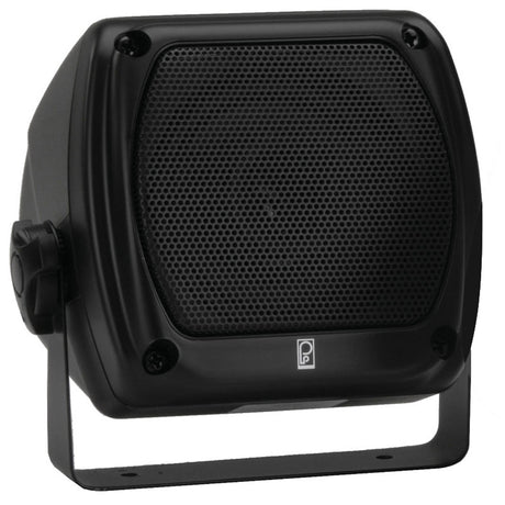 Poly-Planar MA-840 80 Watt Subcompact Box Speaker - Black - MA840B