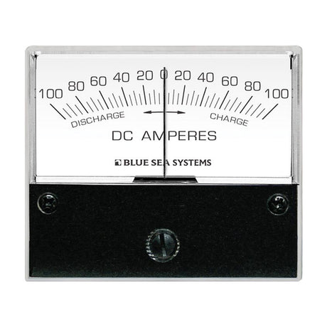 Blue Sea 8253 DC Zero Center Analog Ammeter - 2-3/4" Face, 100-0-100 Amperes DC - 8253