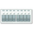 Blue Sea 8271 Water Resistant Panel - 8 Position - White - Horizontal Mount - 8271