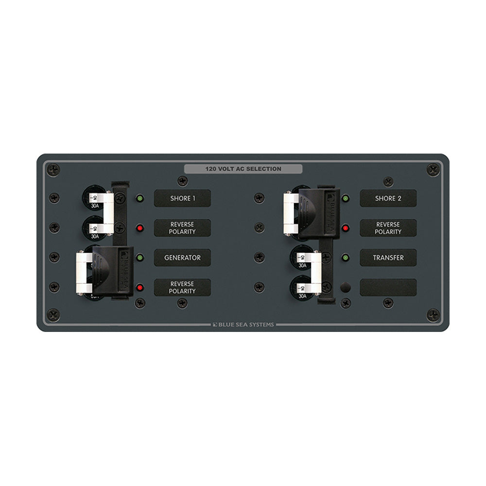 Blue Sea 8498 Breaker Panel - AC 3 Sources - White - 8498