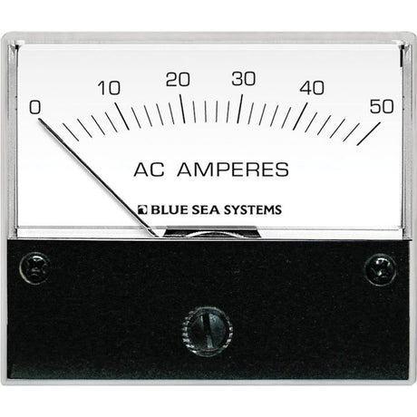 Blue Sea 9630 AC Analog Ammeter  0-50 Amperes AC - 9630