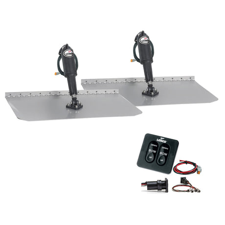 Lenco 12"x12" Standard Trim Tab Kit with Standard Tactile   Switch 12V - 15105-102 - 15105-102