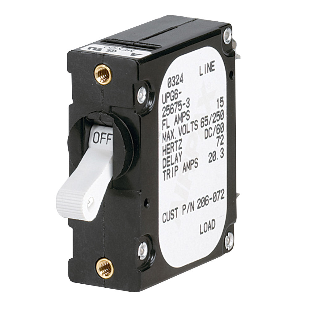 Paneltronics 'A' Frame Magnetic Circuit Breaker - 10 Amps - Single Pole - 206-071S